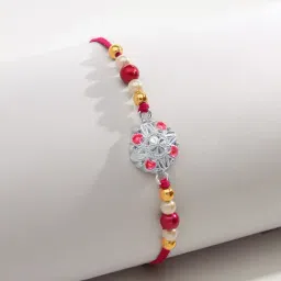 P.N.Gadgil Jewellers 925 Sterling Silver Sterling Shield Thread Rakhi-picture-14