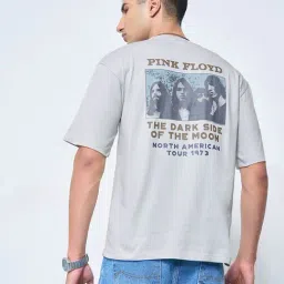 Sf Jeans By Pantaloons Grey Relaxed Fit Graphic T-Shirt image 4