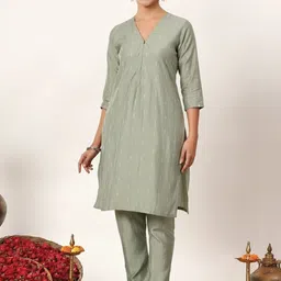 Putchi Women Ethnic Motifs Regular Kurta with Trousers & With Dupatta-picture-11