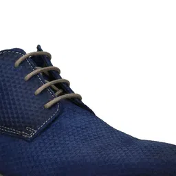 Bugatti Gagno Men Blue Textured Suede Semi-Formal Derbys image 3