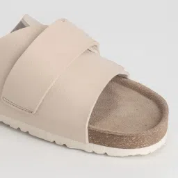 NoStrain Double Layered Cork Sandals - Beige image 5