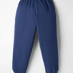 Taeko Looper Knit Lounge Pant with Rock Print - Navy Blue image 2