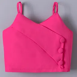 Mark & Mia Sleeveless Solid Color Top & Shorts Set - Dark Pink image 3