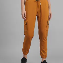 TANDUL Women Smart Relaxed Fit Cargo Styles Joggers Trousers-image-81