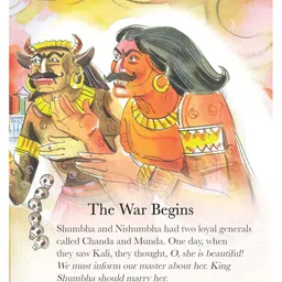 om books international Kali The Fearsome Goddess - Large Print Story Book - Indian Mythology books for Kids, English image 5