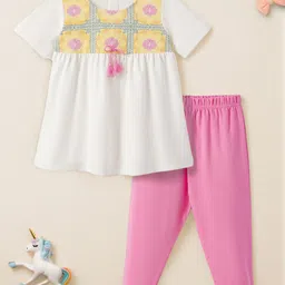 Nauti Nati Girls Printed Top with Trousers-image-84