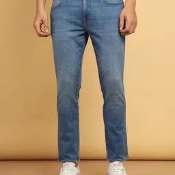 Wrangler Bostin Blue Slim Fit Lightly Washed Jeans-picture-16