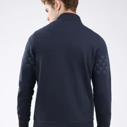Monte Carlo Blue Solid Regular Fit Sweatshirt image 2
