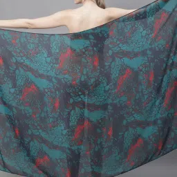 Claura Green Printed Beachwear Sarong image 5