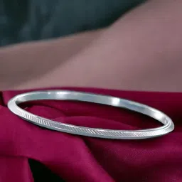 Taraash 925 Silver Sardar Kada for Men image 1