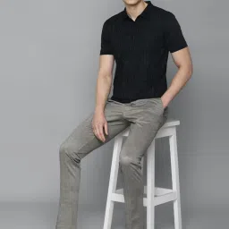 Louis Philippe Sport Black Cotton Slim Fit Printed Polo T-Shirt image 5