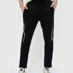 KAPPA Black Regular Fit Sports Trackpants image 1