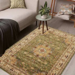 OBSESSIONS Olive Classical Machine Made Carpet - Large (340 cm x 240 cm) image 1