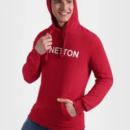 United Colors of Benetton Red Hooded Sweatshirt image 3
