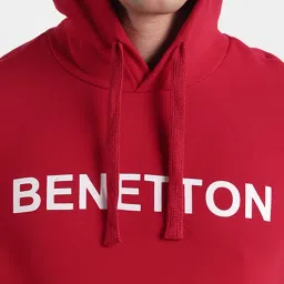 United Colors of Benetton Red Hooded Sweatshirt image 4