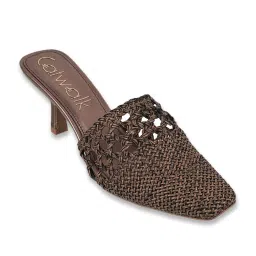 Catwalk Women's Brown Mule Shoes image 1