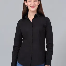 Cantabil Black Regular Fit Shirt image 1