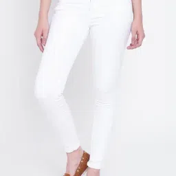 High Star White Slim Fit Jeans-image-70