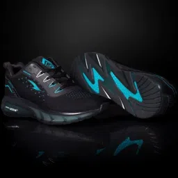 Asian Men's Black Running Shoes image 1