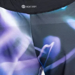 Adidas Purple Regular Fit Printed Sports Shorts image 5