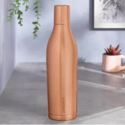 Borosil Plain 1100 ml Copper Water Bottle image 1
