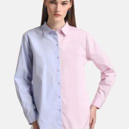 Kazo Pink & Blue Loose Fit Shirt-picture-39
