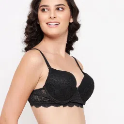 Clovia Multicolor Lace Bra (Pack of 2) image 3
