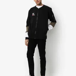 Campus Sutra Black Cotton Regular Fit Sweatshirt image 5