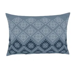 Welspun Printed Blue Cotton Double Bed Sheet with 2 Pillow Covers image 5