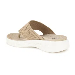 CL Sports by Carlton London Women's Beige Thong Sandals image 5