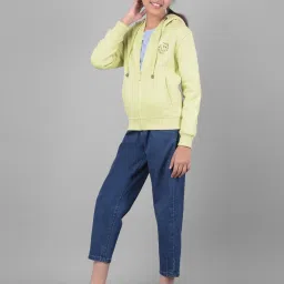 Crimsoune Club Kids Olive Solid Full Sleeves Sweatshirt image 5