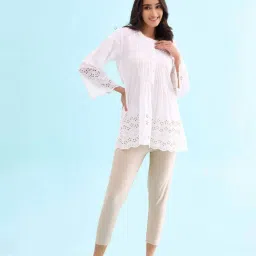 go colors! Go Colors Soft Cotton Stretch Cropped Leggings For Women | Breathable, Mid Rise, Light Gold image 1