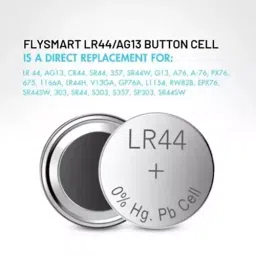 Flysmart LR44 Alkaline Button Coin Cell 1.55 V 11.6x11.6x5.4 mm (Pack of 100) image 2