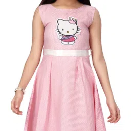 Aarika Kids Pink Printed Dress image 5