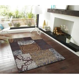 Presto Brown & Grey Polyester Carpet-picture-28