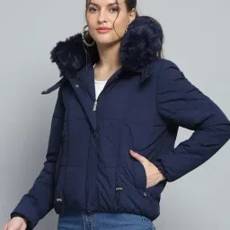 Monte Carlo Blue Quilted Regular Fit Jacket image 2