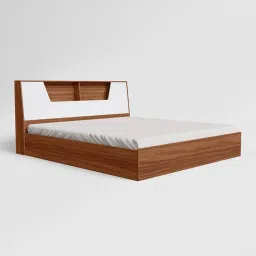 Godrej Interio Zion Advance Brown Engineered Wood Queen Bed image 1