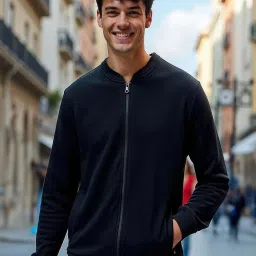 Bewakoof Black Regular Fit Sweatshirt image 1