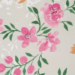 Klotthe Multicolor Cotton Blend 300 TC Single Bedsheet With 1 Pillow Cover image 5