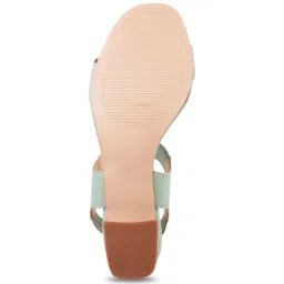 Metro Women's Pista Green Sling Back Sandals image 4