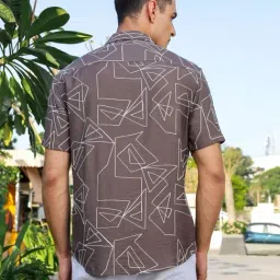 Thomas Scott Brown Regular Fit Embroidered Shirt image 2