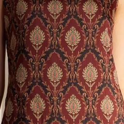 Fablestreet Maroon Printed Shift Dress image 5