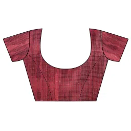 MIRCHI FASHION Grey & Maroon Printed Saree With Unstitched Blouse image 5