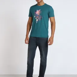Lee Green Cotton Slim Fit Printed T-Shirt image 5