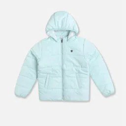 Allen Solly Girls Blue Color Block Full Sleeves Jacket image 1