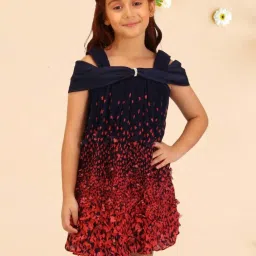 Cutecumber Kids Multicolor Embellished Dress image 1