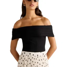 forever new Sabrina Ribbed Bardot Top image 1