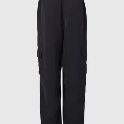 KIDS ONLY Black Solid Cargo Joggers image 2