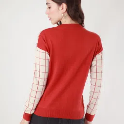 Zink London Red Check Cardigan image 2