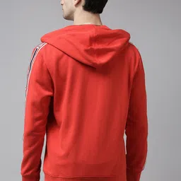 u.s. polo assn. denim co. U S Polo Assn Denim Co Men Red Hooded Sweatshirt image 4
